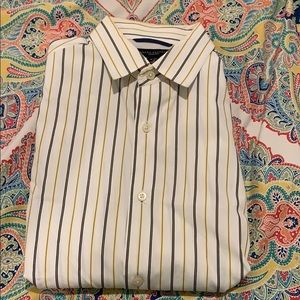 BANANA RUPUBLIC striped long sleeve collard shirt